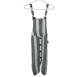 𝅺striped overall dress